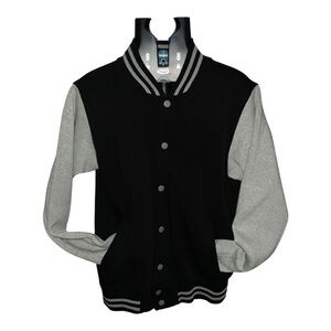 Black and Gray Varsity Jacket